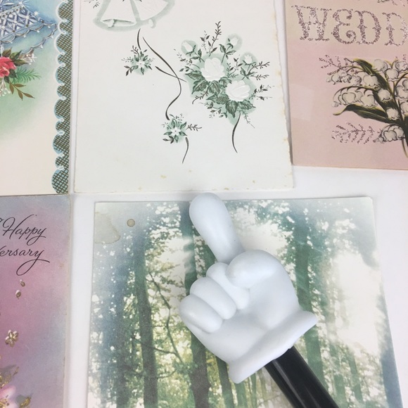 13 Used 1960s Vintage Anniversary Wedding Greeting Cards Scrap Book Art Collect - Picture 6 of 11